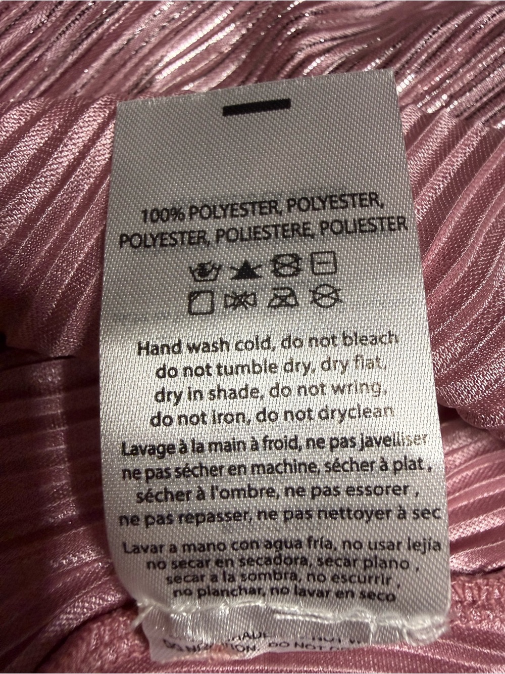 Sabina Musayev Rigel Pleated Blouse Pink Rose Metallic Shimmer Sz Small NWT New - Picture 15 of 16